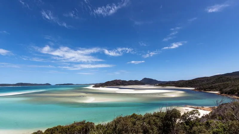 Whitsundays-Strand mit türkisem Wasser