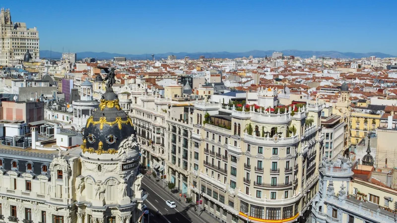 Madrid Gran Via from above