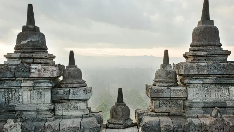 Borobudur Temple near Yogyakarta
