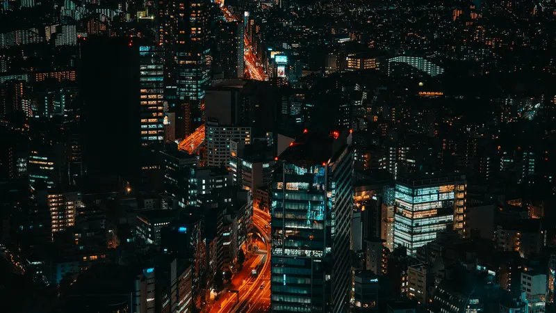 Tokio bei Nacht