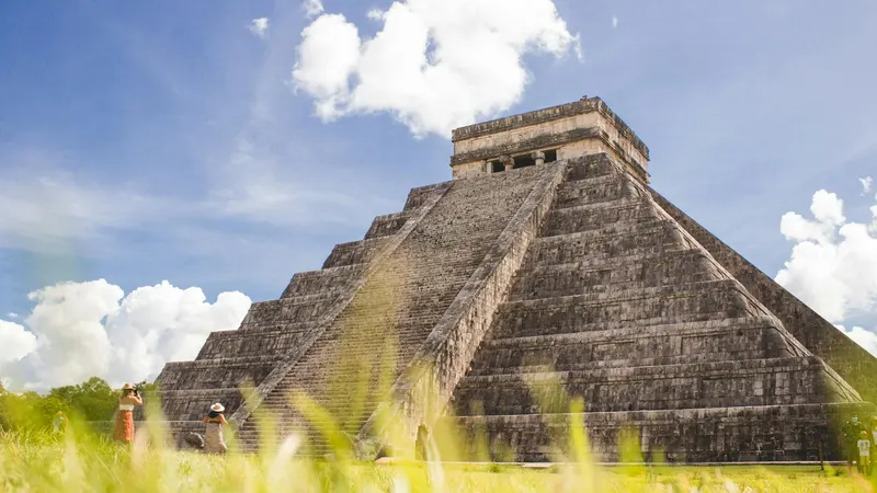 Pyramid of Chichen Itza on the Yucatan peninsula